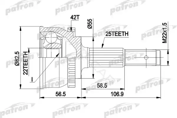 Шрус PATRON PCV1293