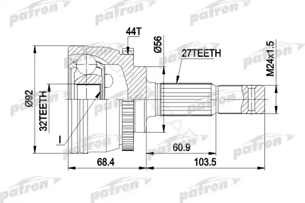 Шрус PATRON PCV1349