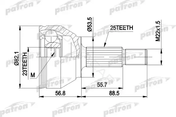 Шрус PATRON PCV1354