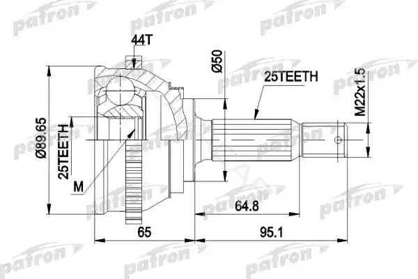Шрус PATRON PCV1370