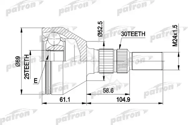 Шрус PATRON PCV1420