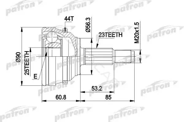 Шрус PATRON PCV1422