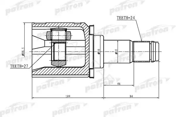 Шрус PATRON PCV1427