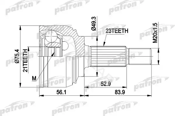 Шрус PATRON PCV1442