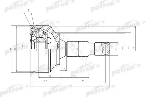 Шрус PATRON PCV1469
