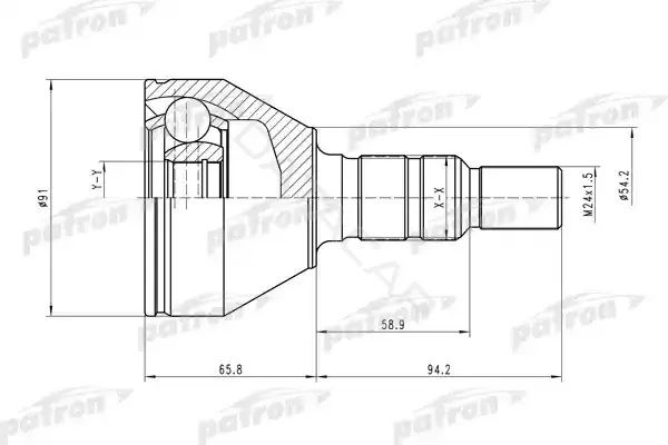 Шрус PATRON PCV1506