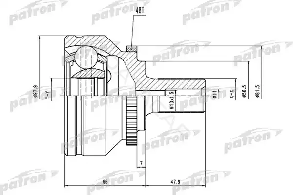 Шрус PATRON PCV1538