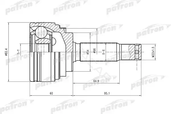 Шрус PATRON PCV2023