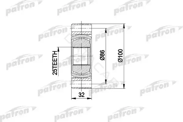 Шрус PATRON PCV2273