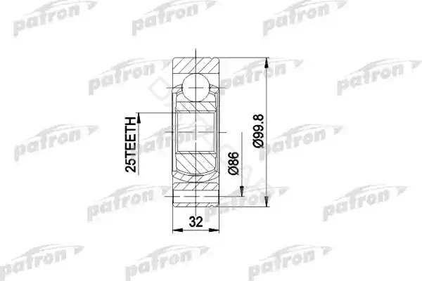 Шрус PATRON PCV3002