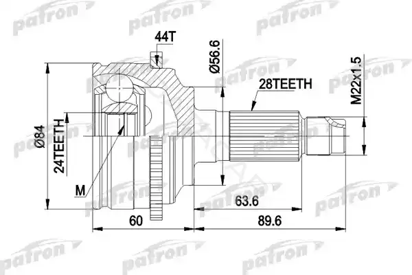 Шрус PATRON PCV3028