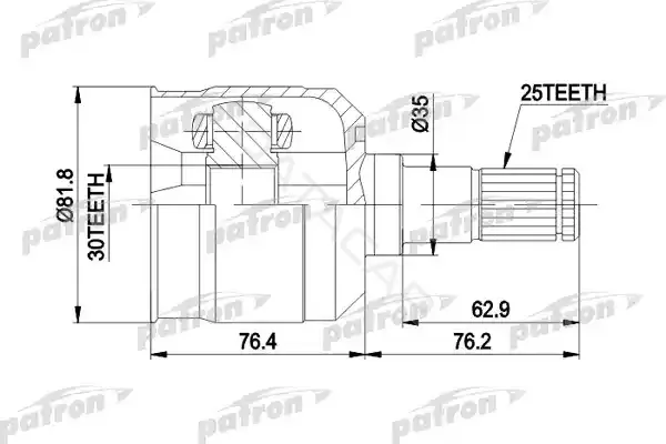 Шрус PATRON PCV5009