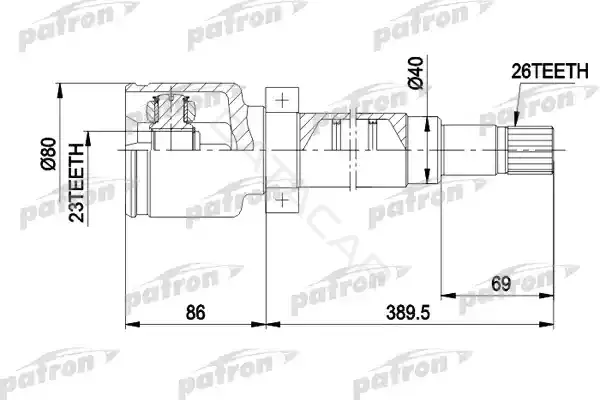 Шрус PATRON PCV5011