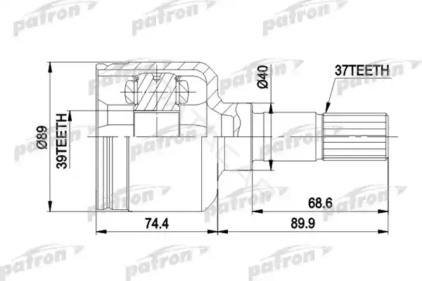 Шрус PATRON PCV5015