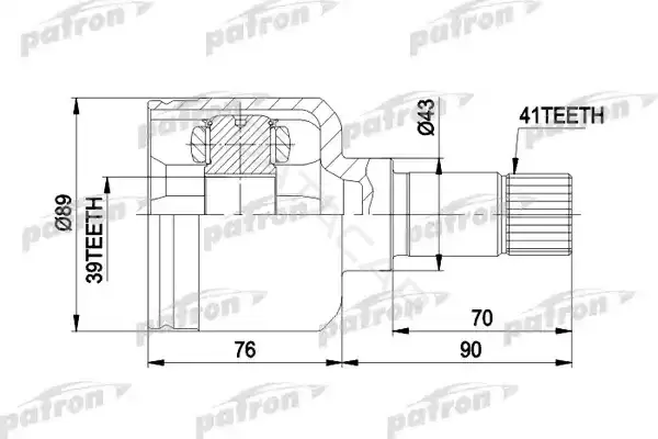 Шрус PATRON PCV5020