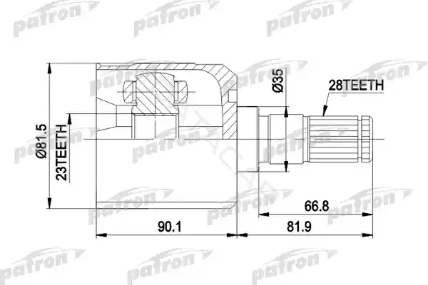 Шрус PATRON PCV7301