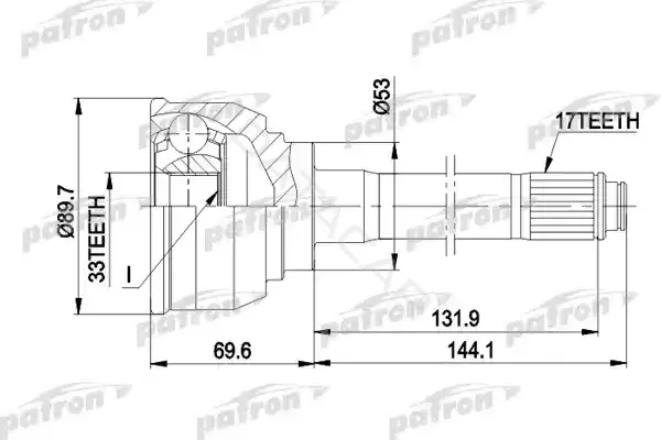 Шрус PATRON PCV9007