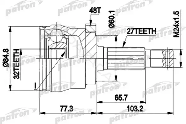 Шрус PATRON PCV9102