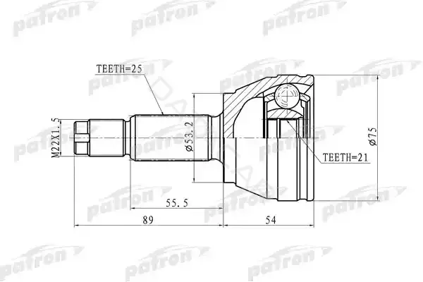 Шрус PATRON PCV9105