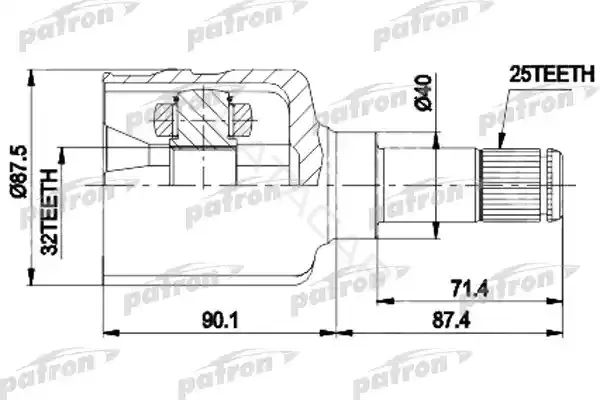 Шрус PATRON PCV9536