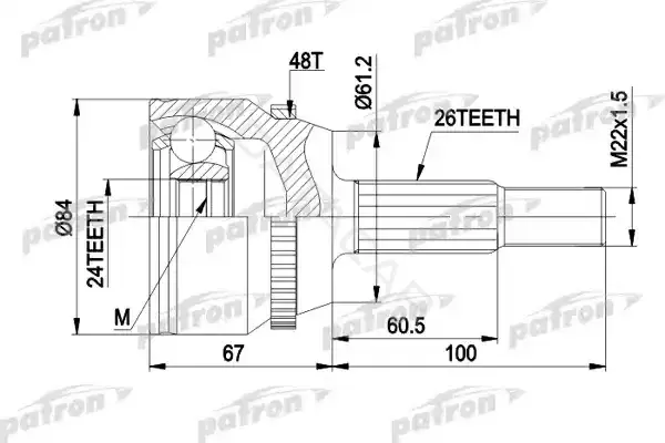 Шрус PATRON PCV9791