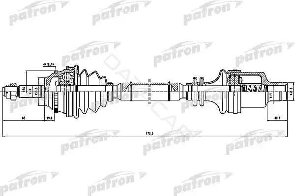 Приводной вал / Полуось PATRON PDS0300