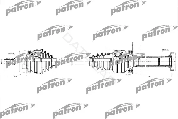 Приводной вал / Полуось PATRON PDS4500