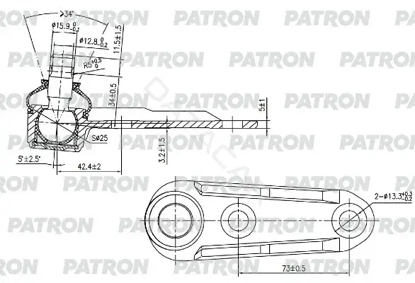 Шаровая опора PATRON PS3016