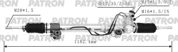 Рулевая рейка PATRON PSG3188