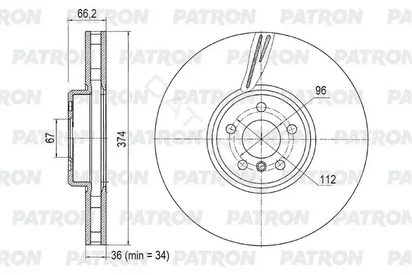Тормозные диски PATRON PBD1138