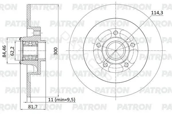Тормозные диски PATRON PBD1424