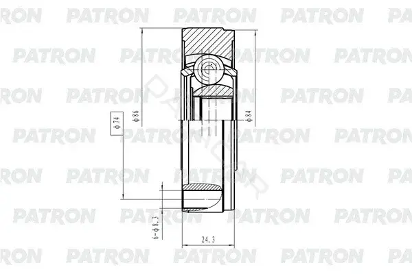 Муфта кардана PATRON PCV2182