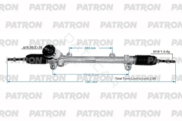 Рулевая рейка PATRON PSG1044