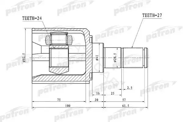 Шрус PATRON PCV1105
