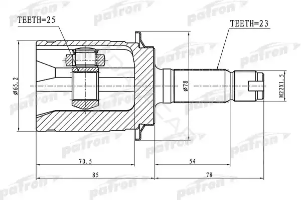 Шрус PATRON PCV1339