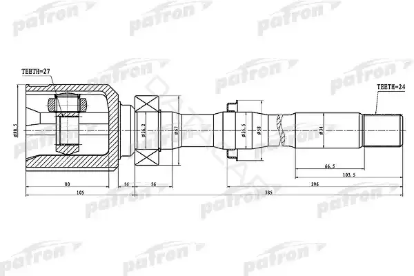 Шрус PATRON PCV1459