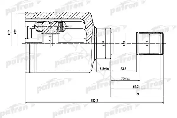 Шрус PATRON PCV1486