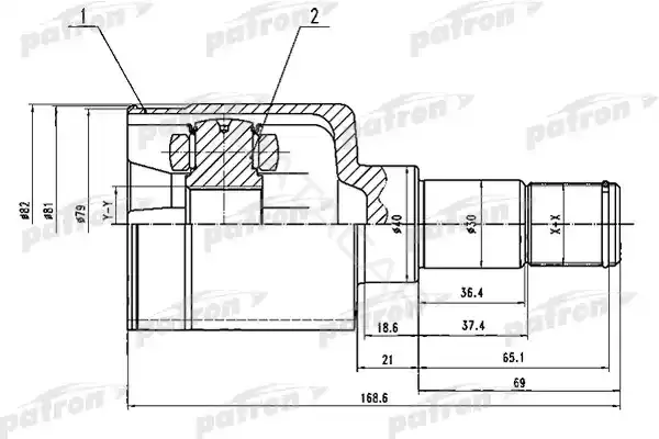 Шрус PATRON PCV1493
