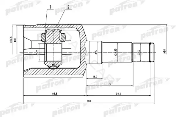 Шрус PATRON PCV1500