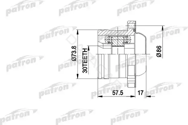Шрус PATRON PCV5002
