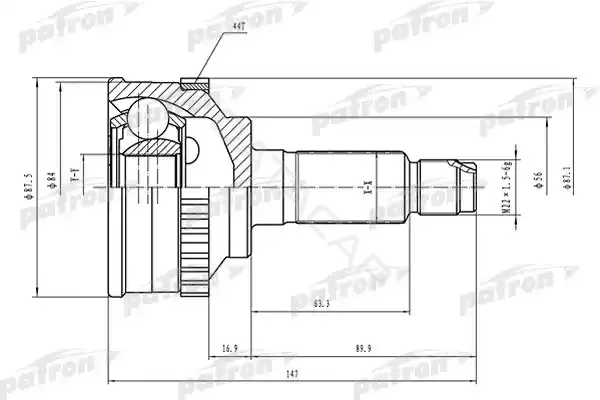 Шрус PATRON PCV1464