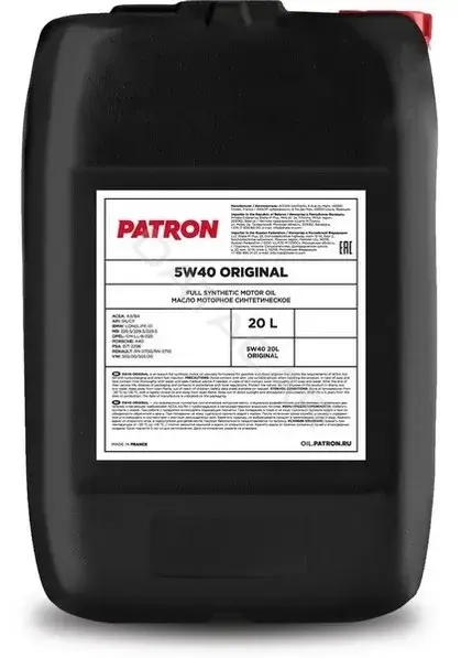 Масло моторное PATRON 5W4020LORIGINAL
