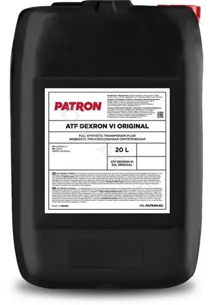 Масло трансмиссионное PATRON ATFDEXRONVI20LORIGINAL