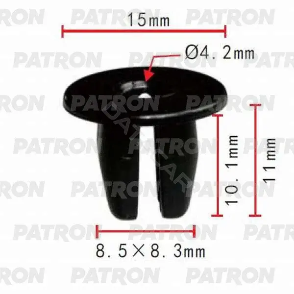 Клипсы, фиксаторы, зажимы PATRON P37-0001