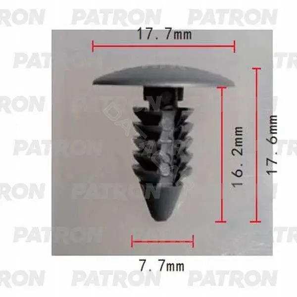 Клипсы, фиксаторы, зажимы PATRON P37-0005