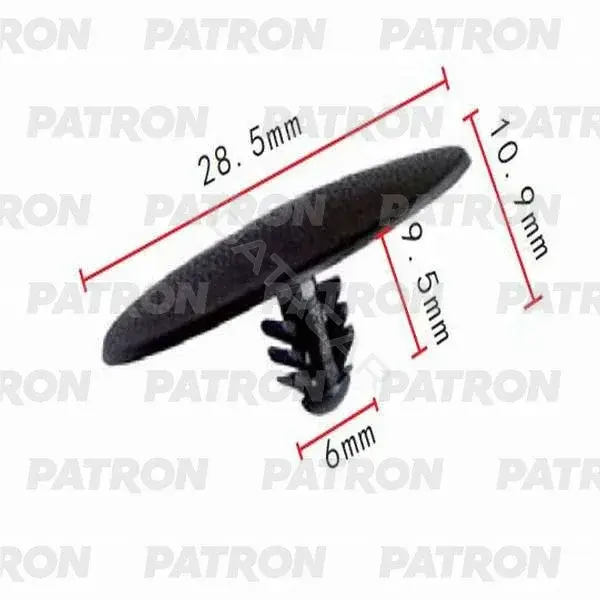 Клипсы, фиксаторы, зажимы PATRON P37-0009