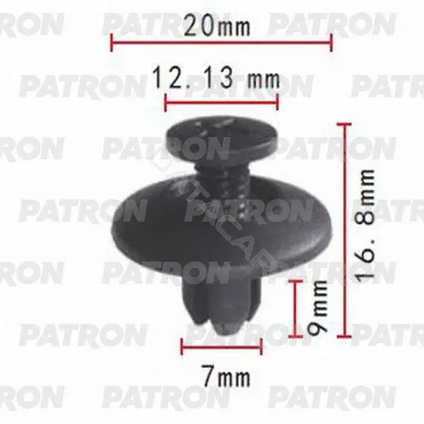 Клипсы, фиксаторы, зажимы PATRON P37-0025