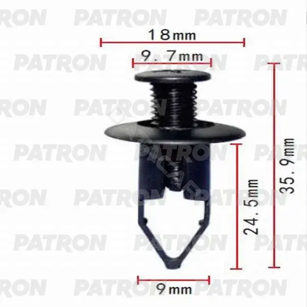 Клипсы, фиксаторы, зажимы PATRON P37-0026