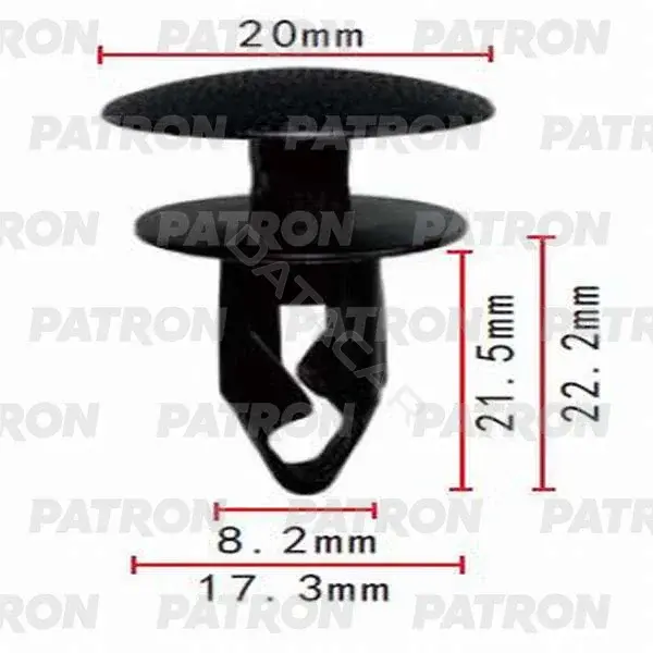 Клипсы, фиксаторы, зажимы PATRON P37-0038
