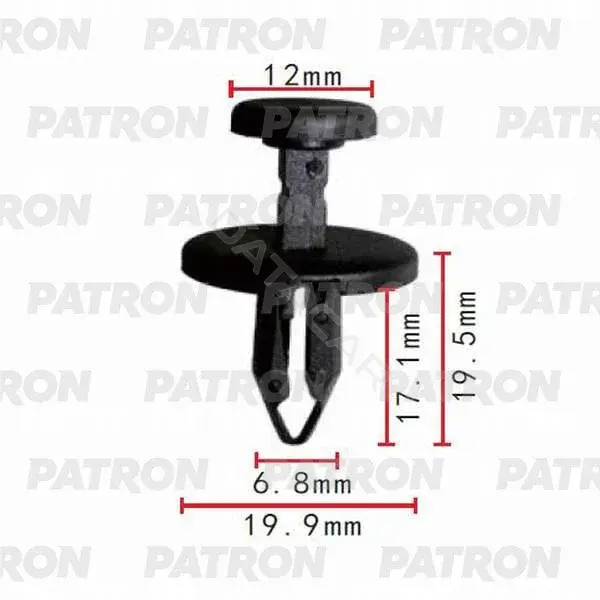 Клипсы, фиксаторы, зажимы PATRON P37-0043